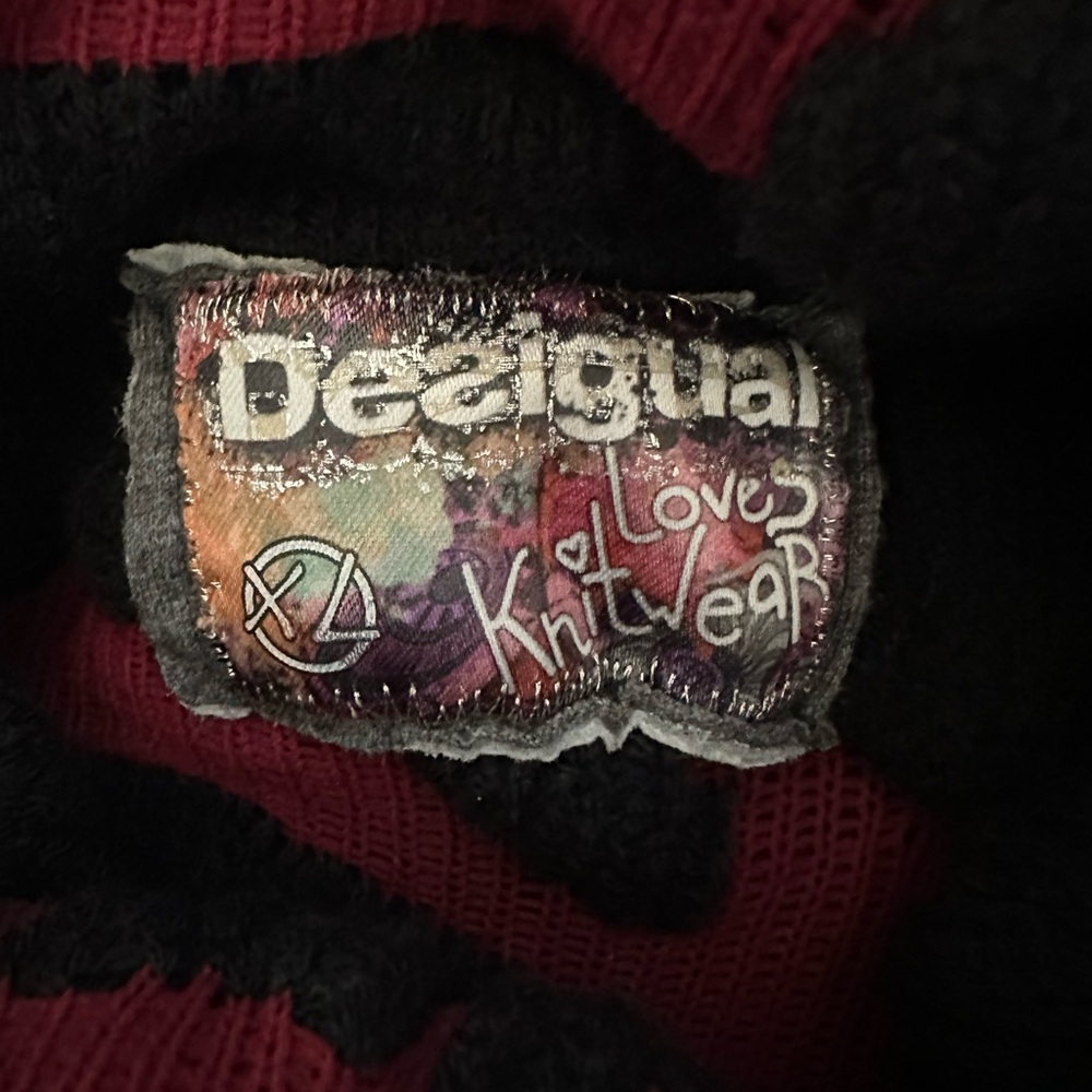 Desigual Turtleneck Stretch Sweater Tunic Minidress Size XL - Picture 4 of 5